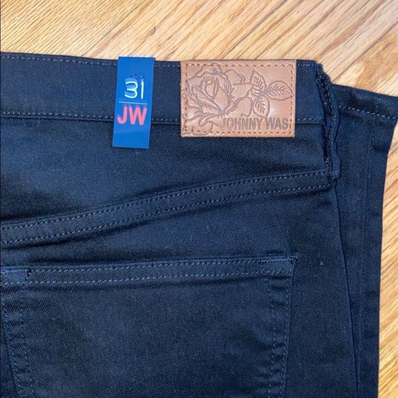 Johnny Was The Skinny Jean Black Jegging Legging 31 Brand New with Tags - Picture 7 of 8